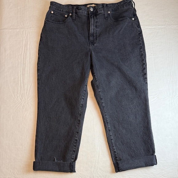 Madewell Women's Charcoal Curvy Perfect Vintage Straight Jeans Size 33 - Picture 5 of 14